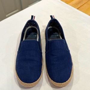 Ben Sherman men’s navy canvas boat shoes